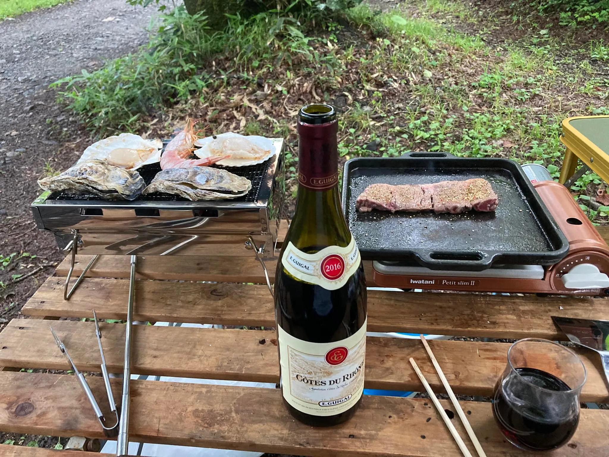 今平湯温泉♨️にキャンプに来ています。